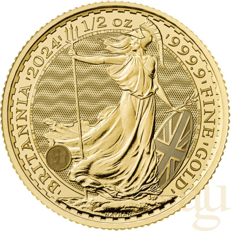 1/2 Unze Goldmünze Britannia 2024