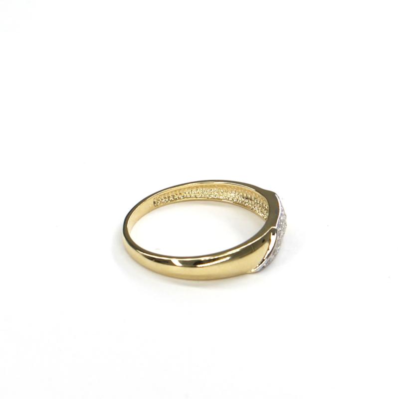 Prsten ze žlutého zlata a zirkony Pattic AU 585/000 1,80 gr GURDD0115290001-57