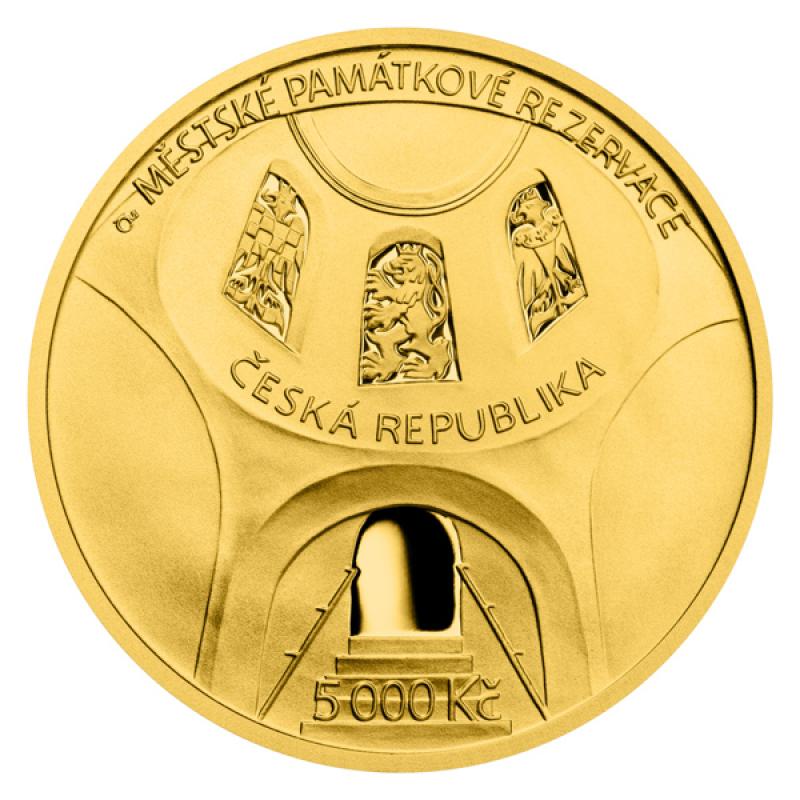 Zlatá mince 5000 Kč Hradec Králové 2023 Proof 234