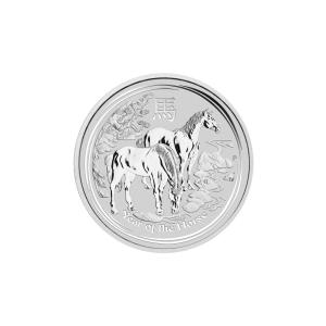 2 unce stříbrná mince Austrálie Lunar II kůň 2014 8000215