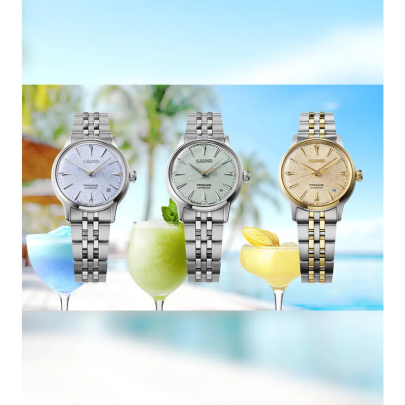 Dámské hodinky SEIKO Presage Cocktail Time Frozen Mojito SRPL63J1