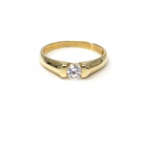 Prsten ze žlutého zlata se středovým zirkonem Pattic AU 585/000 2,00 gr, PR521000101