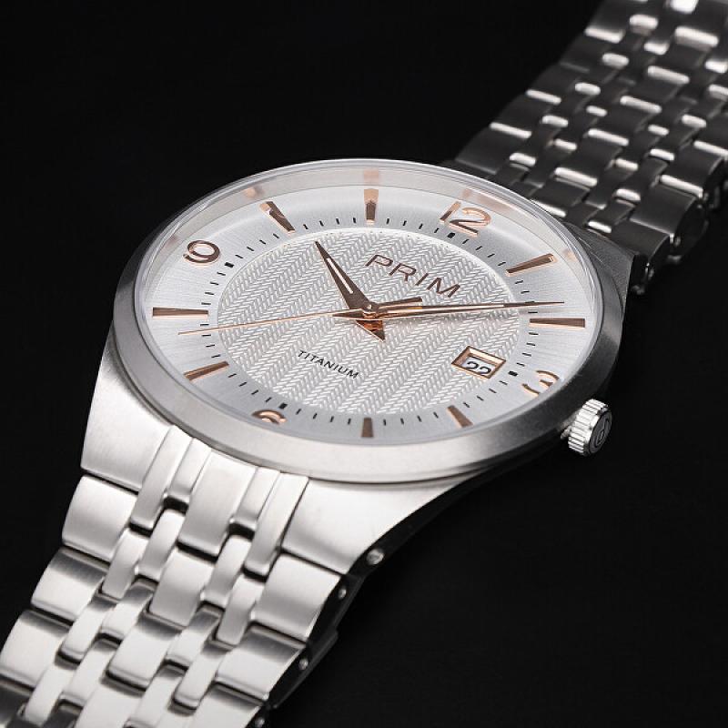 Pánské hodinky PRIM Slim Titanium 2022 W01P.13166.D