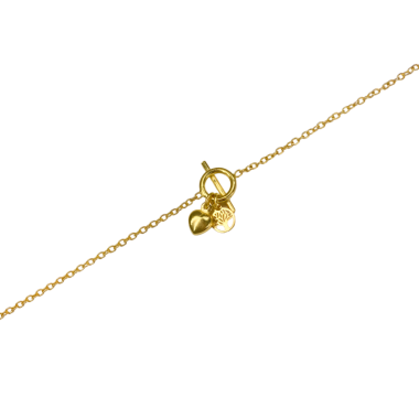 Stříbrný pozlacený náramek AG 925/1000 AGNI216603