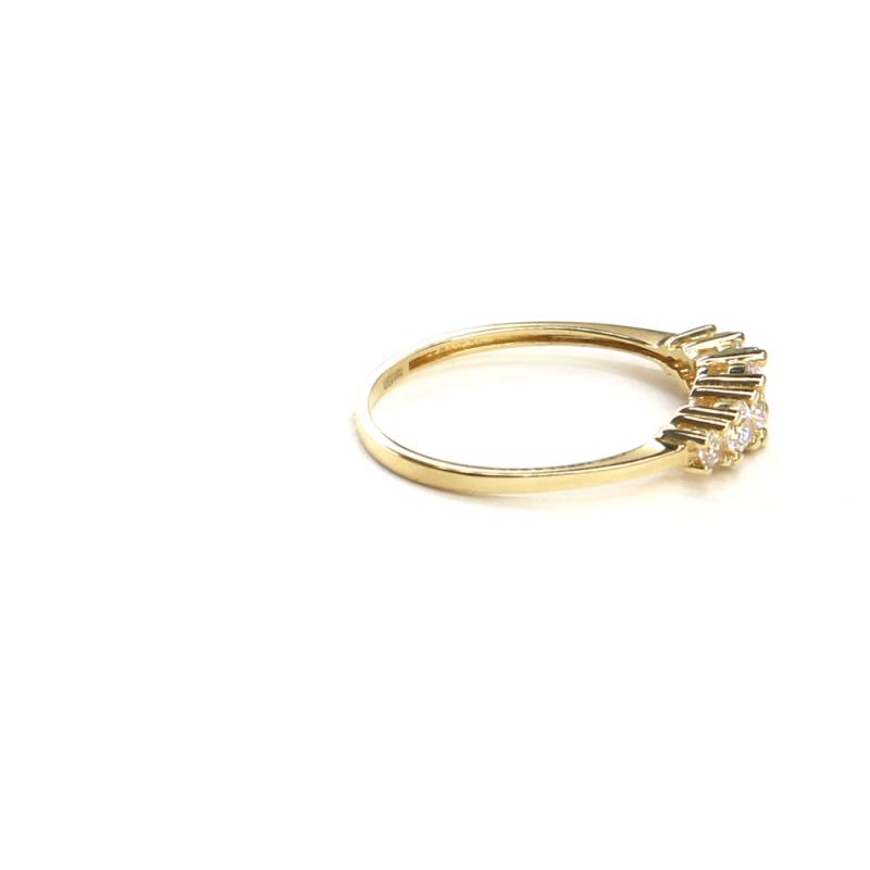 Prsten ze žlutého zlata a zirkony Pattic AU 585/000 1,6 gr ARP021601-55