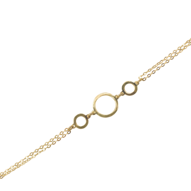 Stříbrný pozlacený náramek AG 925/1000  AGNI117603