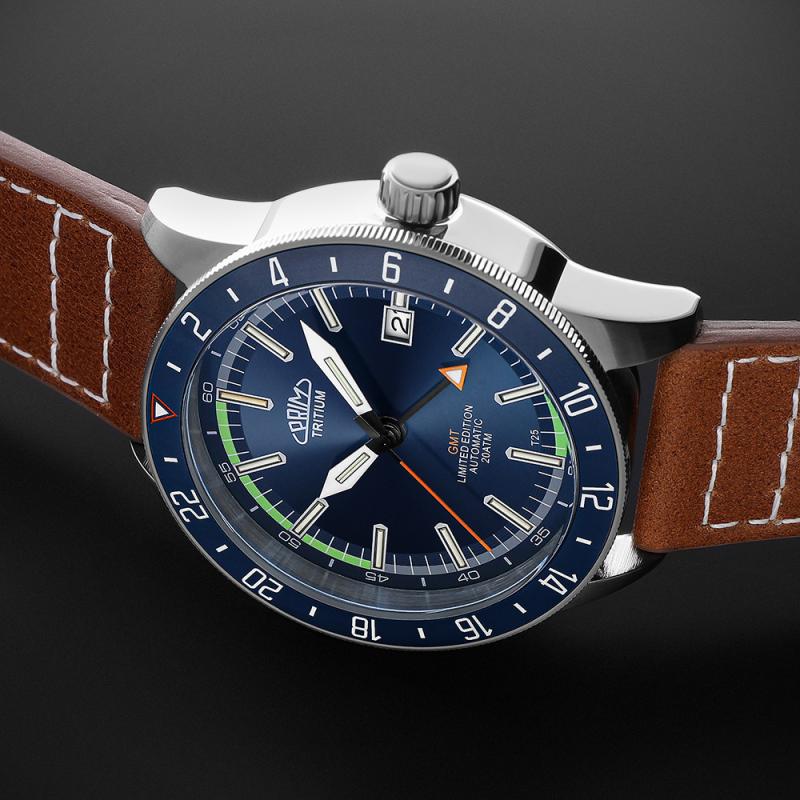 Pánské hodinky PRIM Sport Tritium 25 - World Timer - C W91P.13238.C