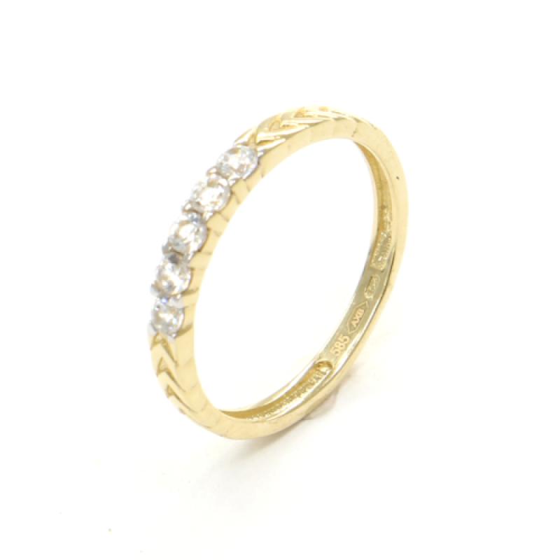 Zlatý prsteň PATTIC AU 585/1000 1,05 gr CA082001Y-48