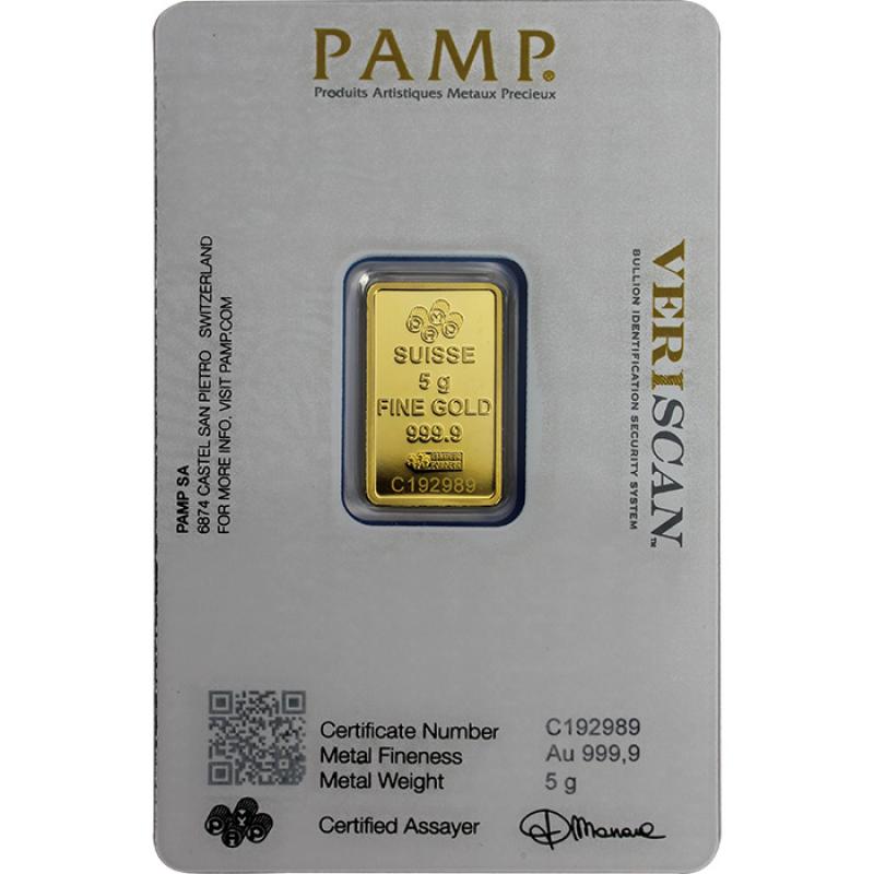 Zlatý investičný zliatok PAMP 5g