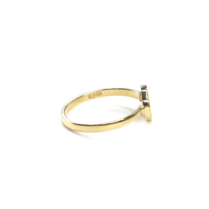 Prsten Pattic ze žlutého zlata s perleťí, AU 585/000 1,60 gr, ARP028301-54