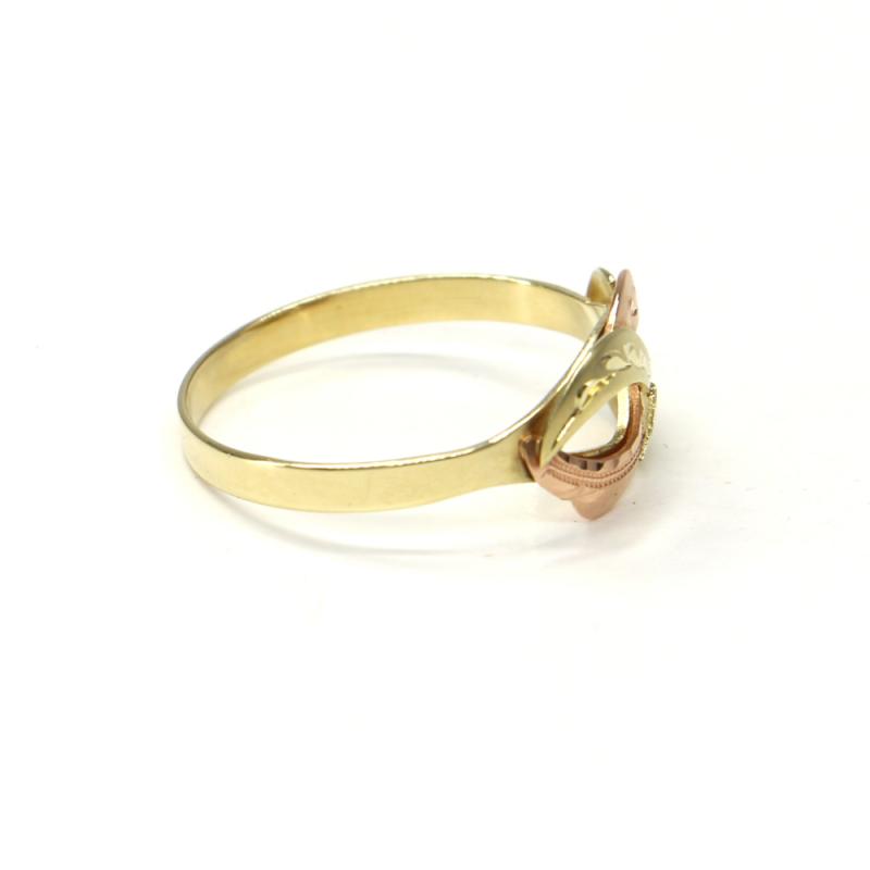 Prsten z dvoubarevného zlata Pattic AU 585/000 1,90 gr, ruční práce PR321004501