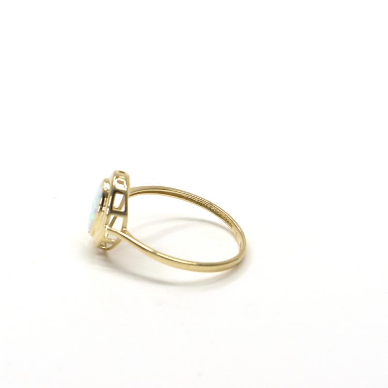 Prsten ze žlutého zlata Pattic AU 585/000 GU00401 s australským opálem