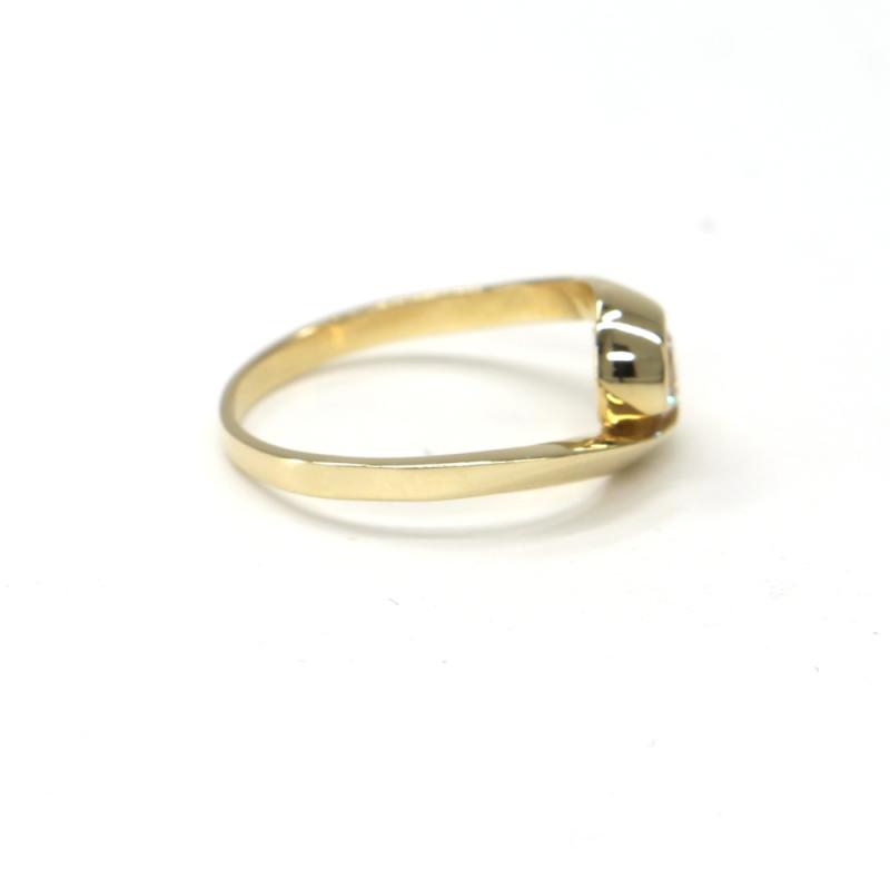 Prsten ze žlutého zlata se středovým zirkonem Pattic AU 585/000 2,35 gr, BA07401