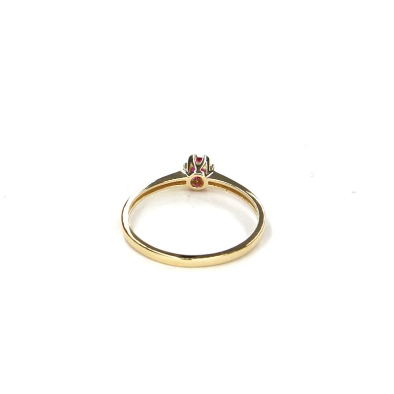 Prsteň zo žltého zlata s rubínom Pattic AU 585/000 1,05 gr LMG7901RY-52