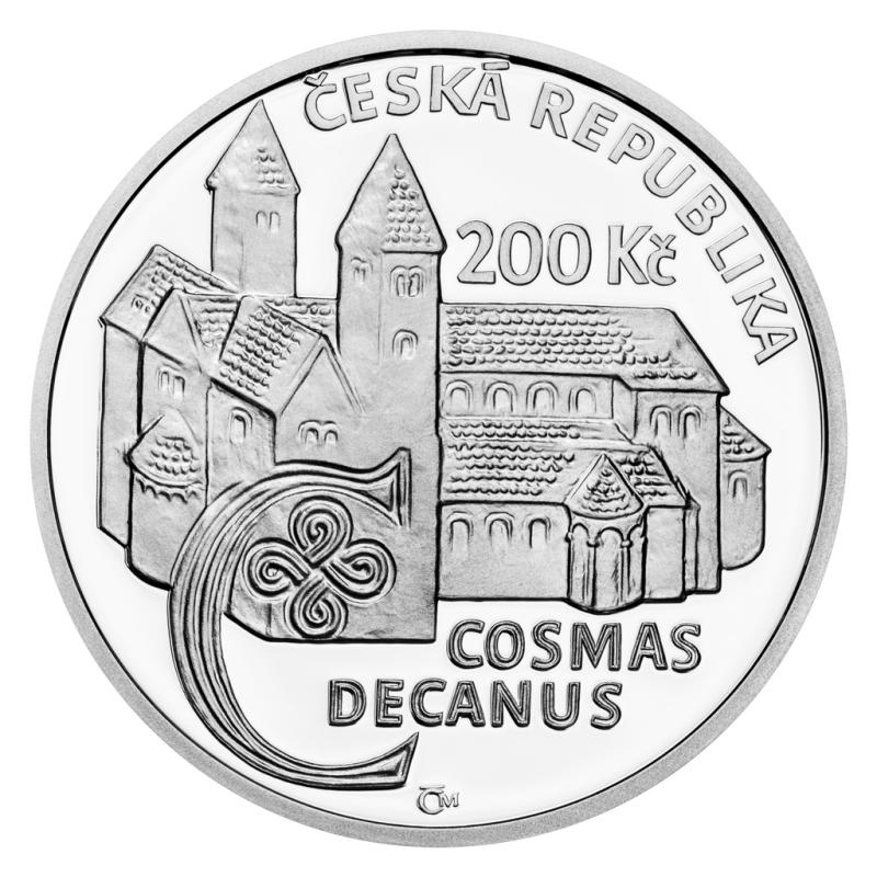 2025 - PSM 200Kč 900.výročí úmrtí kronikář Kosmas Proof