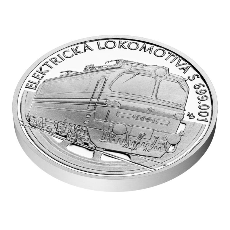 Stříbrná mince Na kolech - Elektrická lokomotiva S 699.001 proof