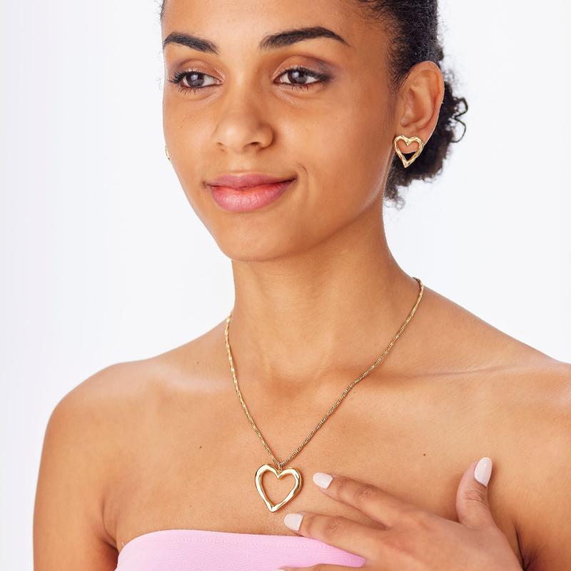 Pozlacený náhrdelník SAGAPO Emotion SMO02