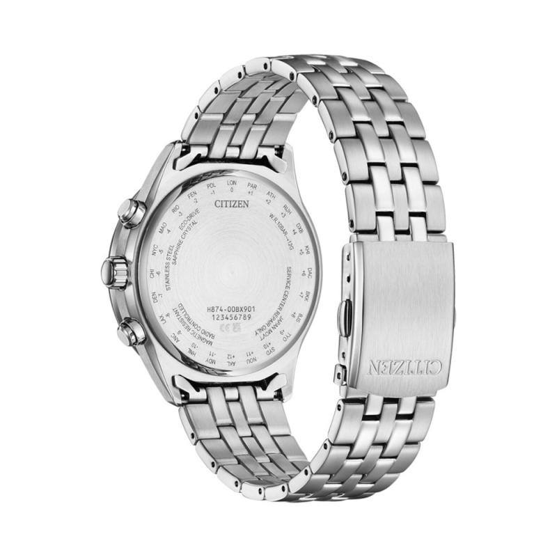 Pánské hodinky CITIZEN Eco-Drive Radio Controlled Moonphase BY1030-50L