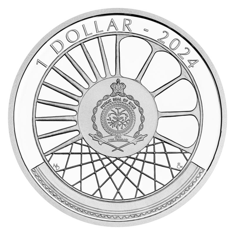Stříbrná mince Na kolech - Motorové vozidlo Z 6 - Hurvínek proof 2024 12206