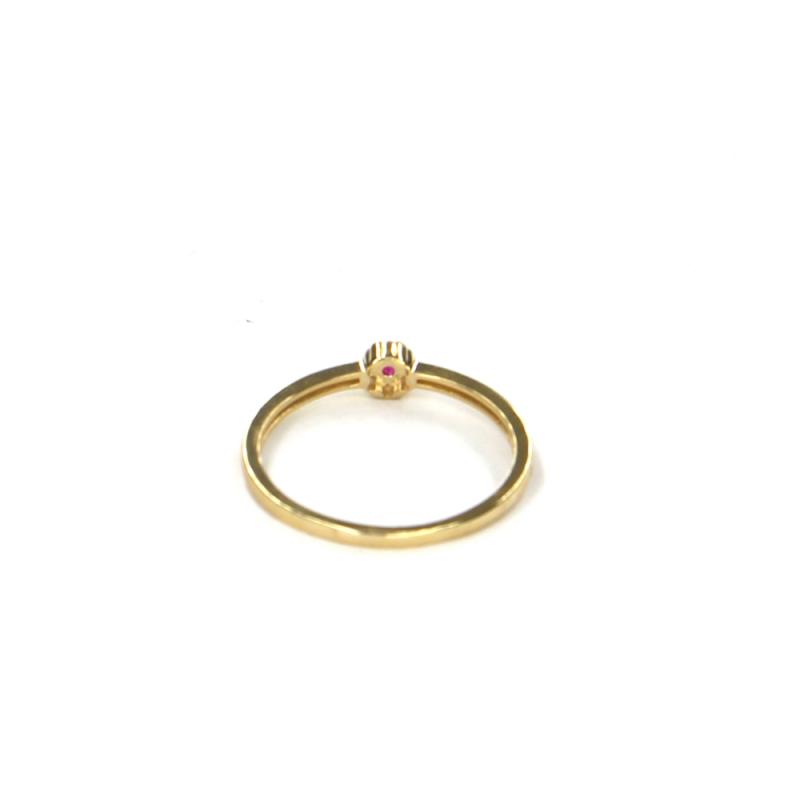 Prsten ze žlutého zlata s rubínem Pattic AU 585/000 0,95 gr LMG08301RY-50