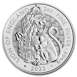 2 Oz strieborná minca Tudor Beasts Lion 2022 9406012