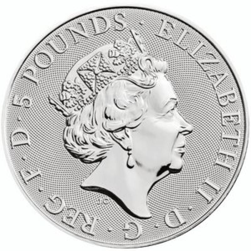 Stříbrná mince 2 oz Tudor Beasts Yale of Beaufort Coin 2023 12046