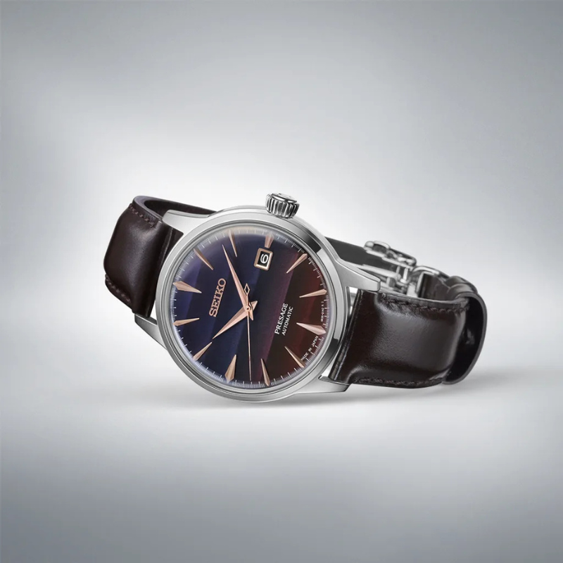 Pánské hodinky SEIKO Presage Cocktail Time STAR BAR Purple Sunset Limited Edition SRPL75J1