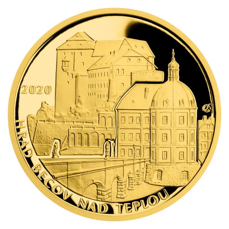 Sada zlatých mincí v etui 10 x 1/2 Oz Hrady ČNB Proof 231025