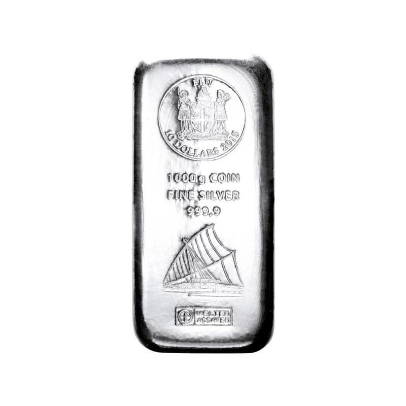 1 kilogram stříbrný Argor Heraeus Fiji mincovní slitek 9201682