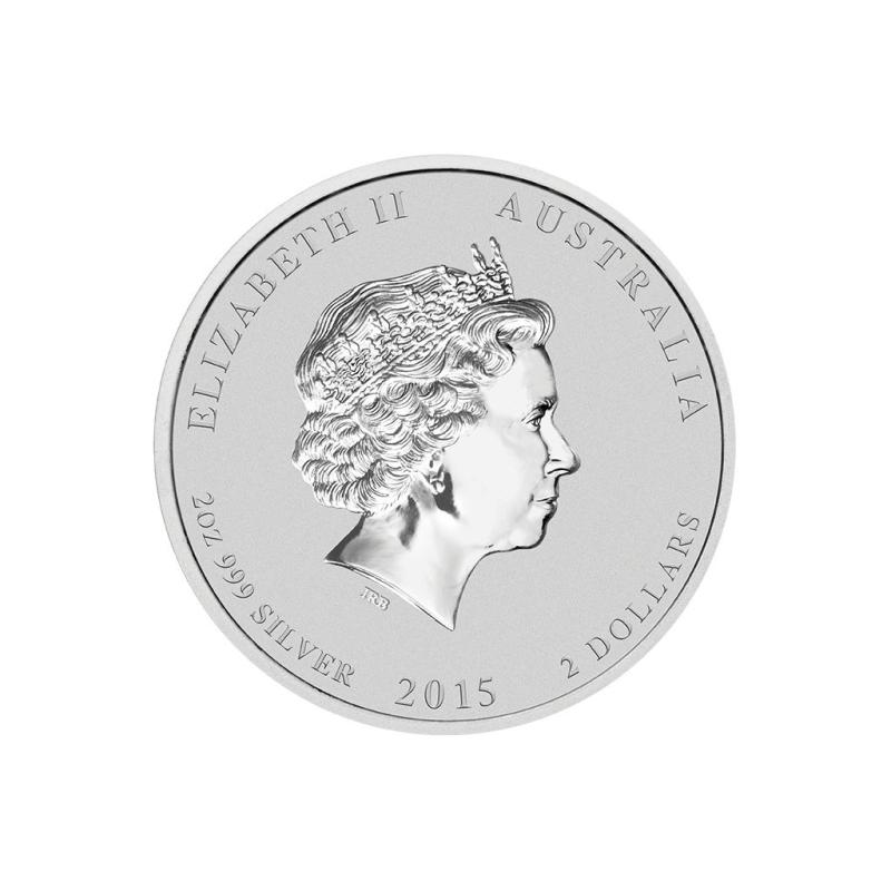 2 unce stříbrná mince Austrálie Lunar II koza 2015 9200180