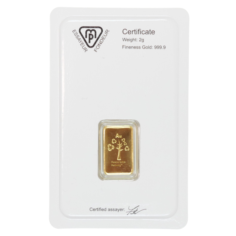 Zlatý zliatok 2 gramy METALOR