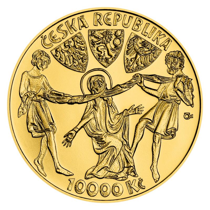 ZLATÁ MINCE ČNB 10000 KČ KNĚŽNA LUDMILA (1100.VÝROČÍ ÚMRTÍ) 1 OZ 2021 B.K. 09112025