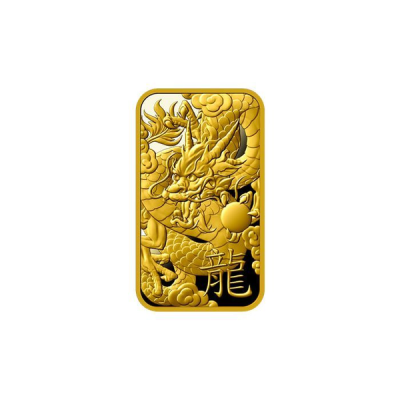5 gr investičný zlatý zliatok Argor Heraeus Rok Draka 2024 SL012