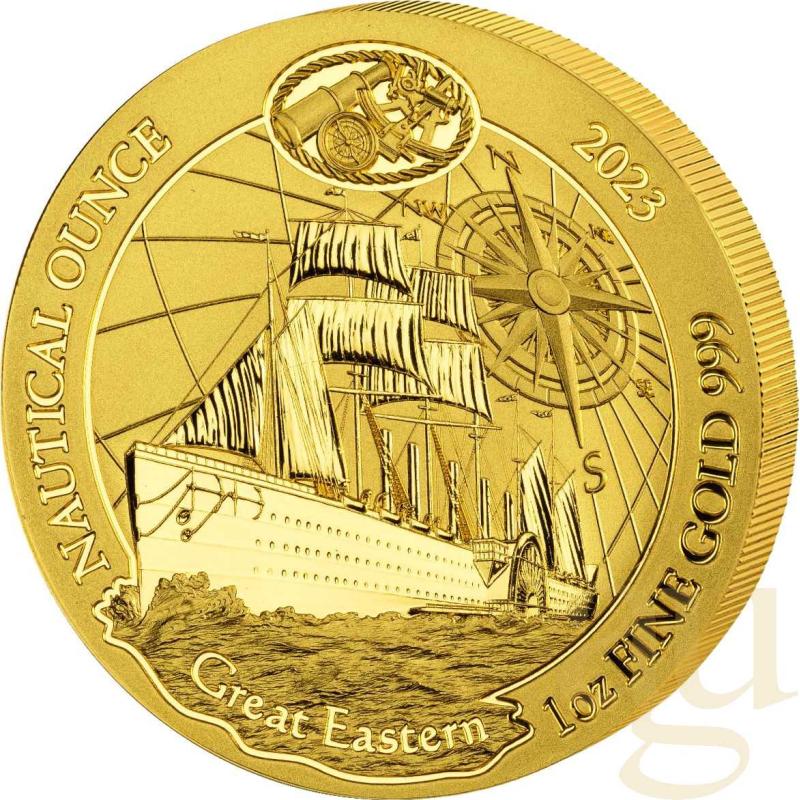 1 Unze Goldmünze Ruanda Nautical Serie - 2023