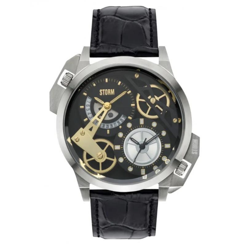 Pánske hodinky STORM Dualon Leather BK 47147/BK/BK