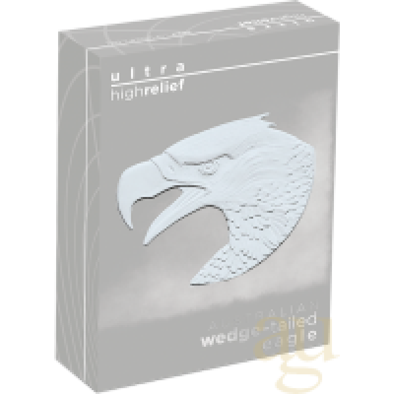 1 Unze Silbermünze Australien Wedge Tailed Eagle 2022 Ultra High Relief - polierte Platte