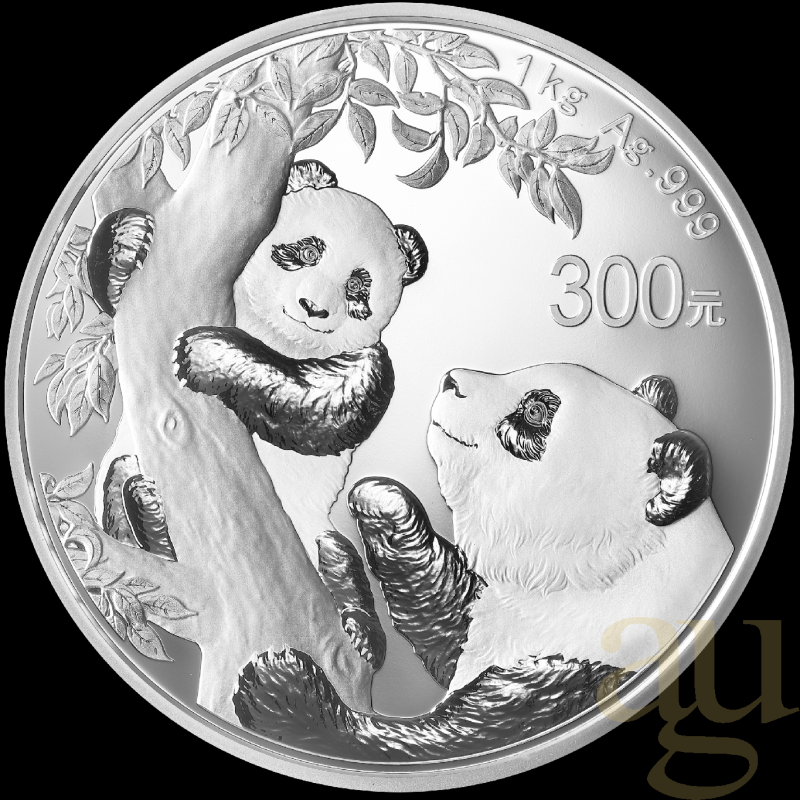 1 kilogram stříbrná mince China Panda 1998 proof