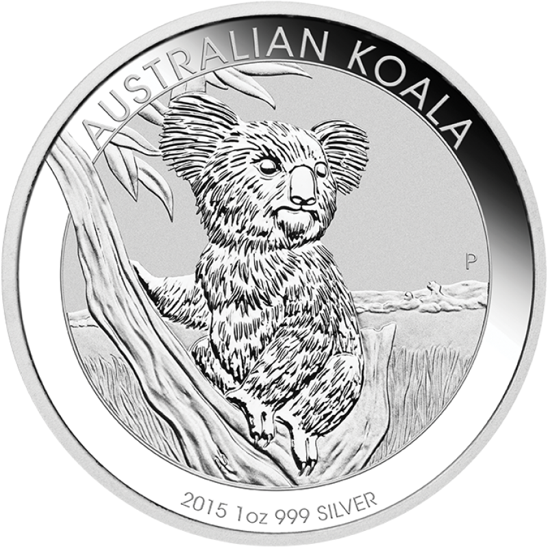 1 unce stříbrná mince Austrálie Koala 2015