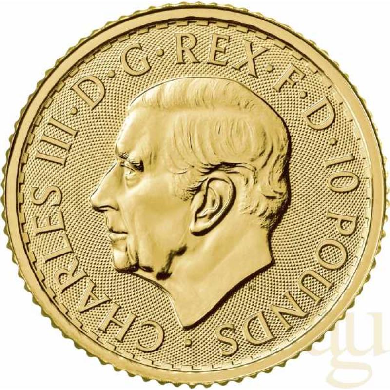 1/10 Unze Goldmünze Britannia 2023 - King Charles