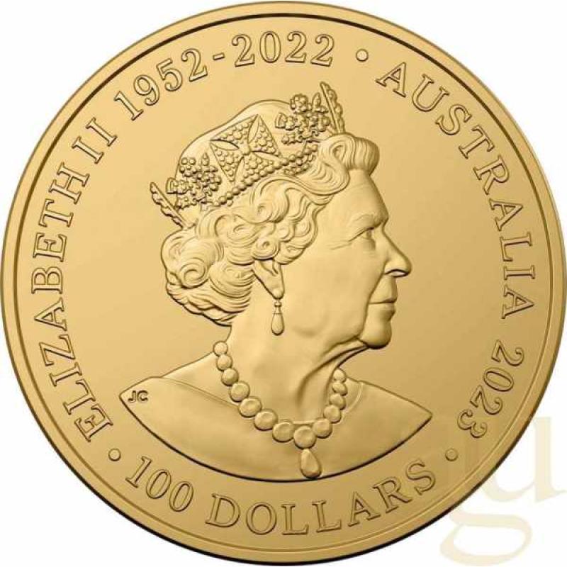 1 Unze Goldmünze Australien Rough-Toothed Delfin 2023