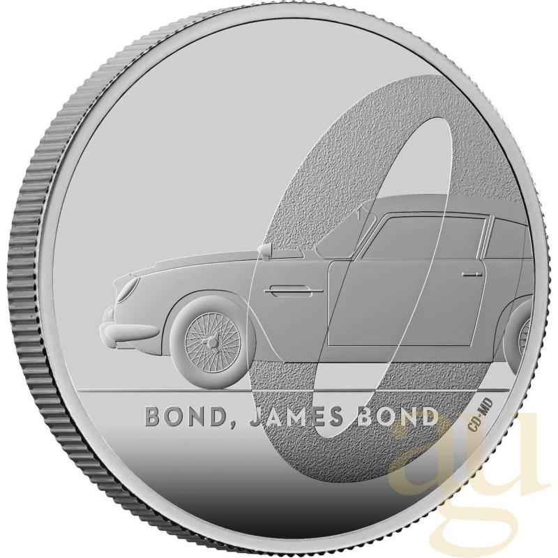 1 unce stříbrná mince Großbritannien James Bond 007 DB5 - 2020 leštěná deska