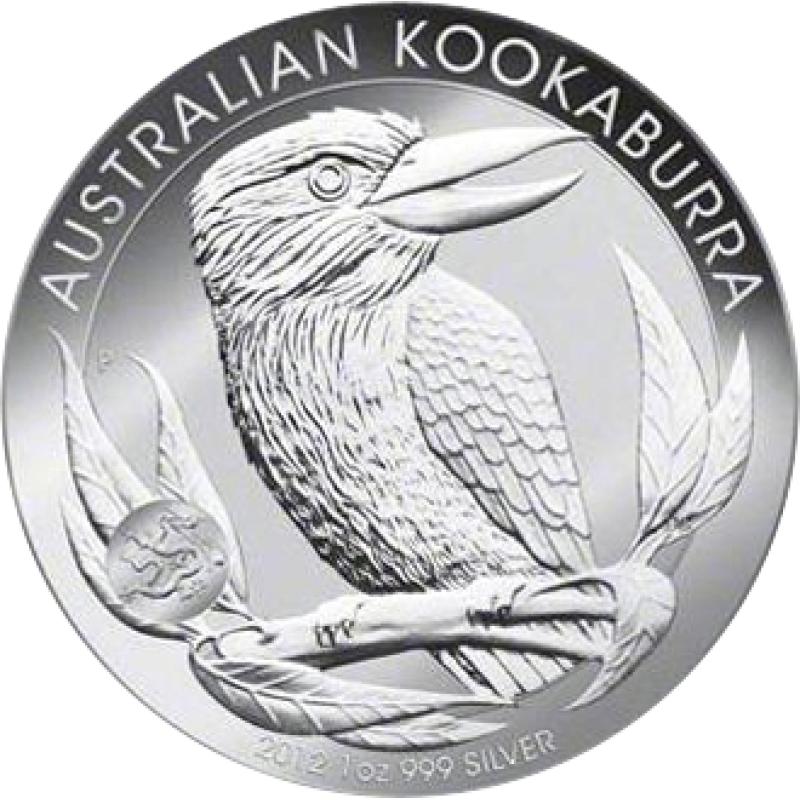 1 unce stříbrná mince Austrálie Kookaburra 2012 - Privy Mark drak