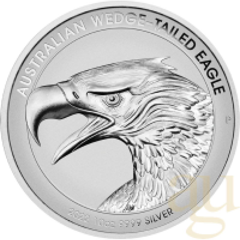 10 Unzen Silbermünze Australien Wedge Tailed Eagle 2022 - Reverse Proof High Relief