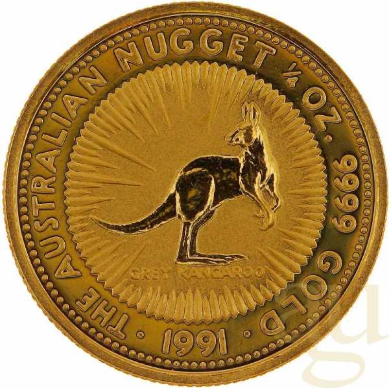 1/4 Unze Goldmünze Australien Känguru 1992