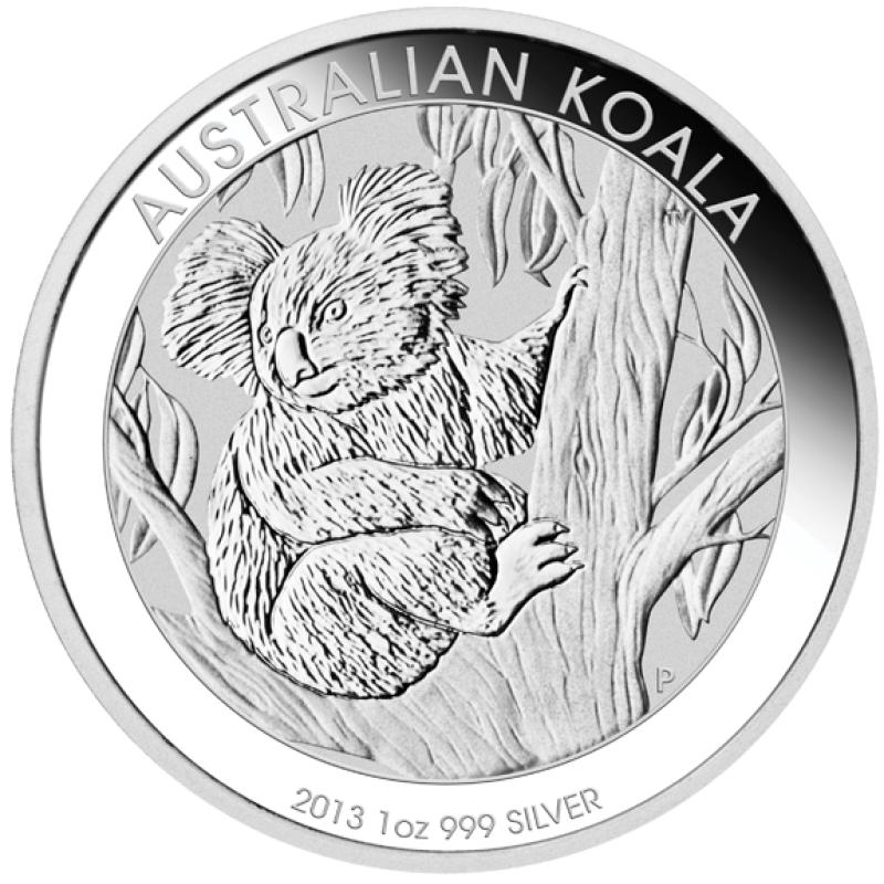 1 unce stříbrná mince Austrálie Koala 2013