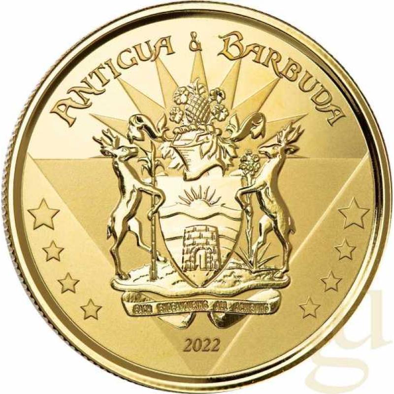 1 Unze Goldmünze EC8 Antigua & Barbuda - Coat of Arms 2022