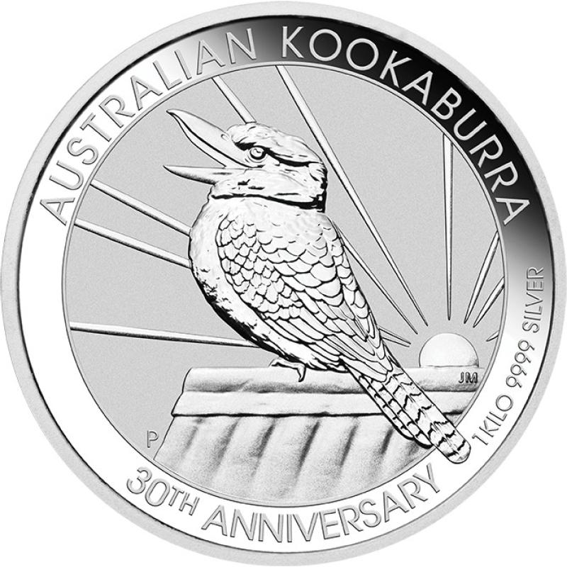 1 kilogram stříbrná mince Austrálie Kookaburra 2020