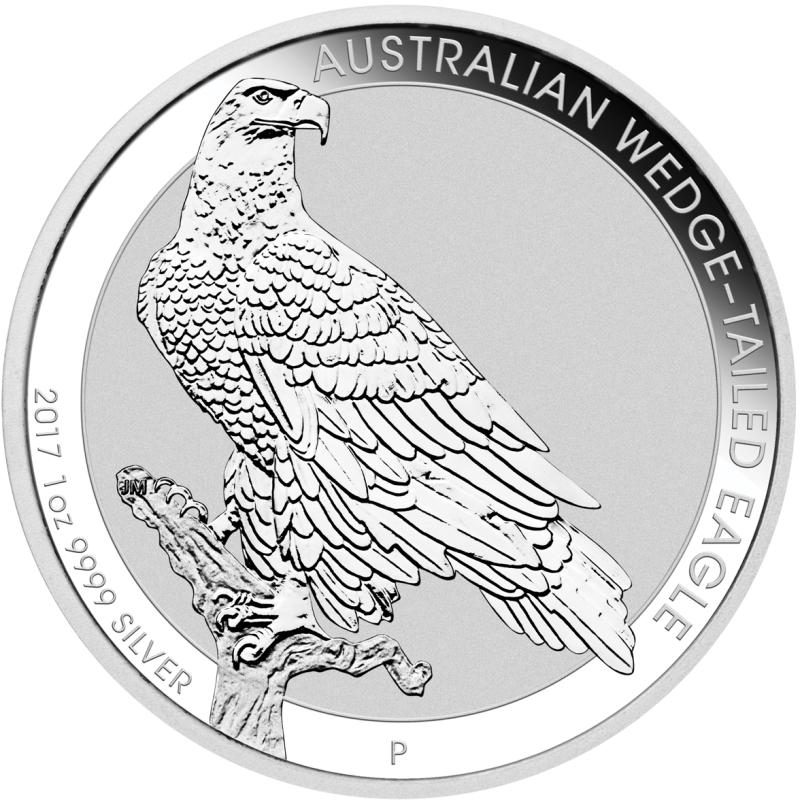 1 unce stříbrná mince Austrálie Wedge Tailed Eagle 2017