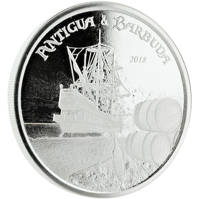 1 unce stříbrná mince EC8 Antigua & Barbuda - Rum Runner 2018