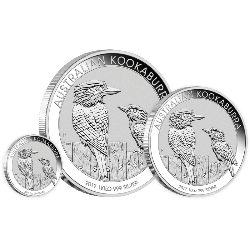 1 unce stříbrná mince Austrálie Kookaburra 2017